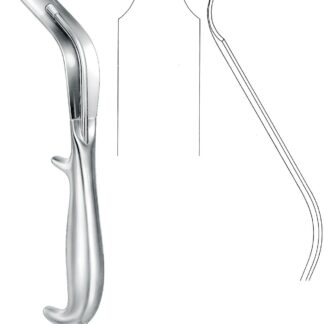 38-519-28-01  ~ INTRAORAL-RETRAKTOR, L M, 28 CM, KL ~