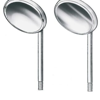 42-704-22-07  ~ RHODIUM-MUNDSPIEGEL, PLAN, GR. 4, 22 MM ~