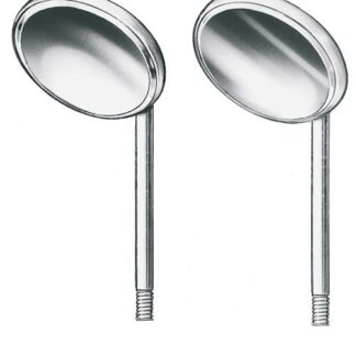 42-704-24-07  ~ RHODIUM-MUNDSPIEGEL, PLAN, GR. 5, 24 MM ~