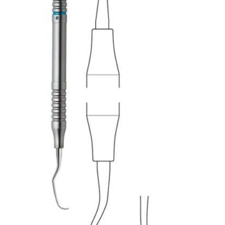 43-294-02-09  ~ TI-KÜRETTE, LANGER, 1 2, RUNDGR., GRAU ~