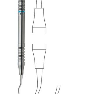 43-294-04-09  ~ TI-KÜRETTE, LANGER 3 4, RUNDG., SCHWARZ ~