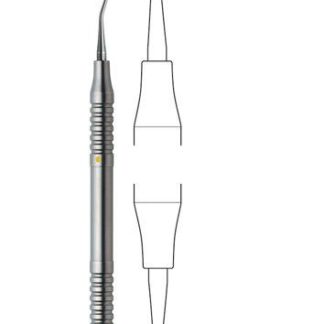 43-336-02-07  ~ MINI-KUERETTE, GRACEY, 1 2, RUNDG., GELB ~