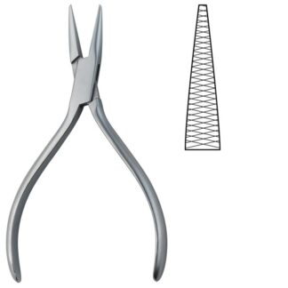 47-524-14-07  ~ FLACH- U. KONTURENZANGE N. GOSLEE, 14 CM ~