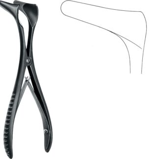 48-261-45-07  ~ NASENSPEKULUM, TESSIER, 45 MM, 14 CM ~