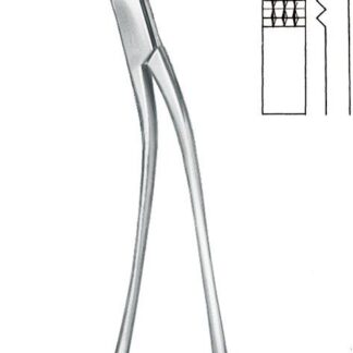 48-291-15-07  ~ KNOCHENHALTEZANGE, 5 MM, 16,5 CM ~