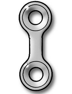 50-362-02-91  ~ MINIPL., 2,0, 2-LOCH, GERADE, 0,6MM ~