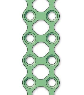 50-722-12-71  ~ MINIPLATTE 2 X 6-LOCH GERADE T=1,0 MM ~