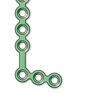 50-755-05-71  ~ MINIPLATTE 7-LOCH L-FORM RECHTS,T 1,0MM ~