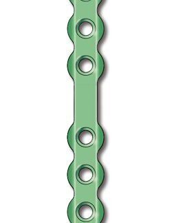 50-796-06-09  ~ FRAKTURPLATTE 6-LOCH GERADE M.STEG T=3 ~