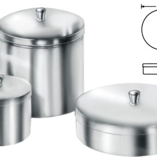 56-432-12-01  ~ RUNDE DOSE, M. KNOPFDECKEL, 125X125 MM ~