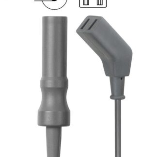 80-286-80-04  ~ Kabel, bip., Stecker Aesc.gr.Koax4m ERBE ~