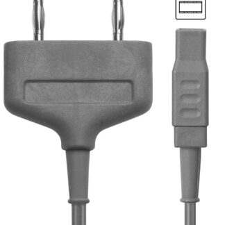 80-288-60-04  ~ Kabel, bip., Stecker eckig,2-Pin 4m int. ~