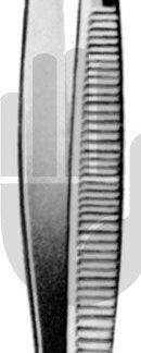 HB0459  ~ Splitterpinzette, gebogen, glatt, mit Stift, 11,5cm ~