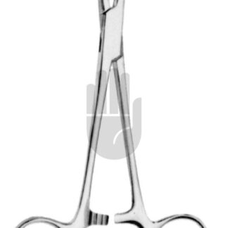 HB0777  ~ Roeder Tuchklemme, gebogen, 15cm ~