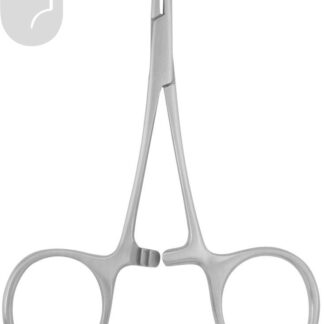 HB2439-12  ~ Gregory Nahthalteklemme, ge- bogen, 12cm ~