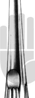 HB3597-01  ~ Spinal scharfer Löffel, Fig.1, gebogen, 20cm ~