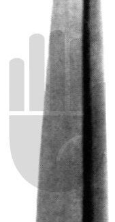 HB3603-01  ~ Raspatorium, links gebogen, 4mm, 14cm ~