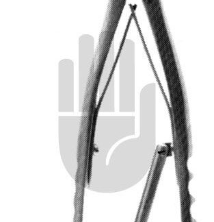 HB3748  ~ Ulrich Knochenhaltezange, seitwärts gebogen, 28cm ~