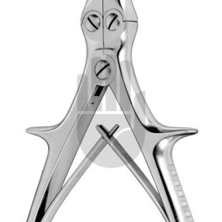 HB3757  ~ Stille-Luer Hohlmeisselzange, gebogen, 10mm, 22cm ~