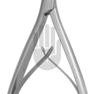 HB3760  ~ Luer Hohlmeisselzange, gebogen, 17cm ~