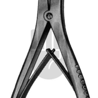 HB3849  ~ Mc Indoe Knochensplitterzange, gebogen, 17cm ~