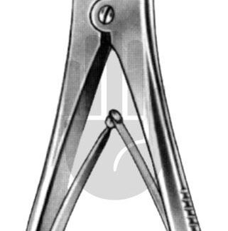 HB3851  ~ Ruskin Knochensplitterzange, gebogen, 18cm ~