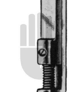 HB3857-18  ~ Lowman-Hoglund Knochenhalteklammer, mit beweglichem Maulteil, 18cm ~