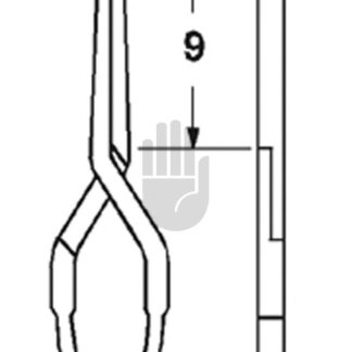 HB3927-11  ~ Standard Gefäßclip, 120-150g, gerade, 9mm ~