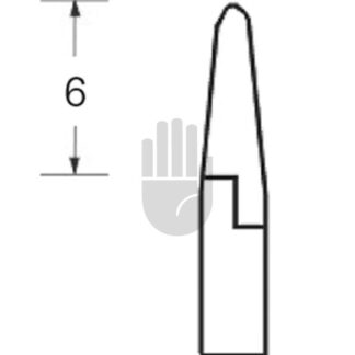 HB3929-10  ~ Gefäßclip nach Biemer, Öffnungsweite  4,0mm, 6mm, 0,29-0,39N, 30-40g ~