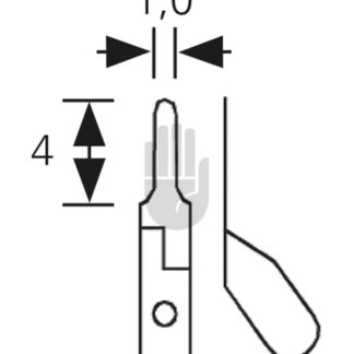 HB3930-10  ~ Gefäßclip nach Mehdorn, 1mm, 4mm, 0,10-0,15N, 10-15g ~