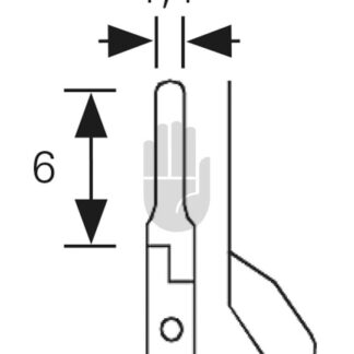 HB3930-13  ~ Gefäßclip nach Mehdorn, 1,4mm, 6mm, 0,15-0,20N, 15-20g ~