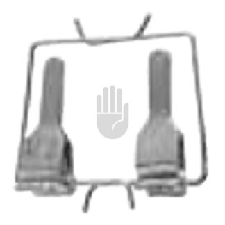 HB3931-17  ~ , Doppelklemme, mit Rahmen, Typ 1, für Venen ~