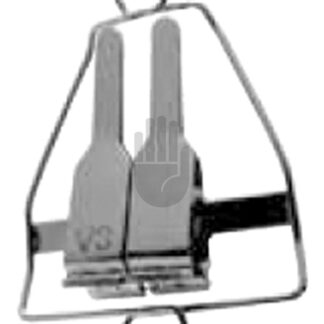 HB3931-34  ~ , Doppelklemme verstellbar, mit Rahmen, Typ 3, für Arterien ~