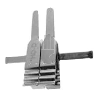 HB3931-43  ~ , Doppelklemme verstellbar, Typ 4, für Venen ~