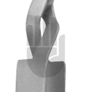 HB3932-02  ~ Schwartz-Klemme, 10x1,7mm, ca. 7,8N, glatt, 25  abgewinkelt Mindestbestellmenge 10 Stück ~