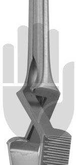 HB3934-03  ~ DeBakey Atrauma Bulldogklemme, gerade, 10,5cm, 45mm ~