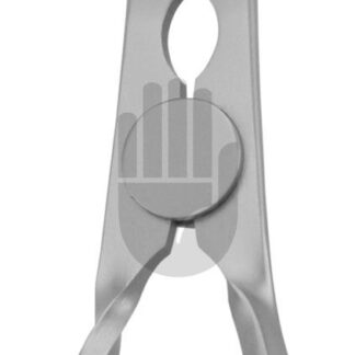 HB3935-31  ~ DeBakey Atrauma Bulldogklemme, abgewinkelt, 5cm, DeBakey Zahnung ~