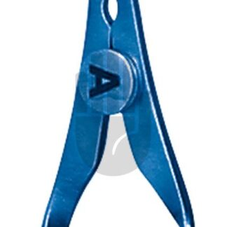 HB3938-02  ~ Glover TITAN Bulldogklemme, Vene, gebogen, 3,5cm ~