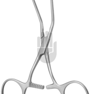 HB3941-02  ~ Castañeda Mehrzweckklemme, Neugeborene, 45  gebogen, 12cm, DeBakey Zahnung ~