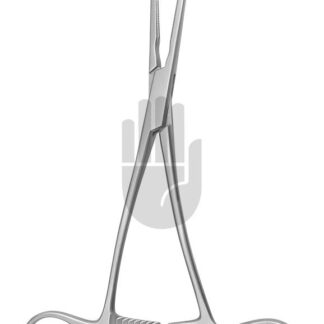 HB3942-03  ~ Castañeda Mehrzweckklemme, Kinder Modell, gebogen, 56mm, 14,5cm, DeBakey Zahnung ~