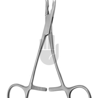 HB3944-02  ~ Cooley Mehrzweckklemme, Kinder Modell,  gebogen, 16cm, DeBakey Zahnung ~