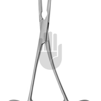 HB3945-03  ~ Derra Mehrzweckklemme, Kinder Modell, gebogen, 17cm, DeBakey Zahnung ~