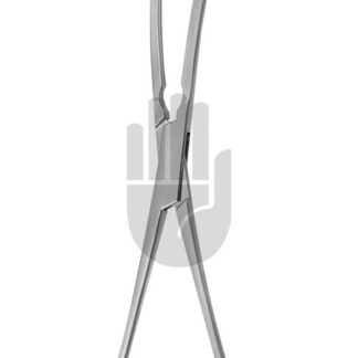 HB3947-01  ~ Cooley Mehrzweckklemme, gebogen, 20cm, DeBakey DeBakey Zahnung ~