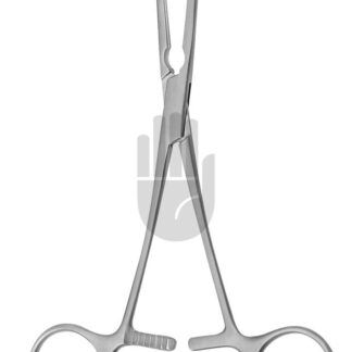 HB3949-02  ~ Atraumatische Gefäßklemme, gebogen, 15cm, DeBakey Zahnung ~