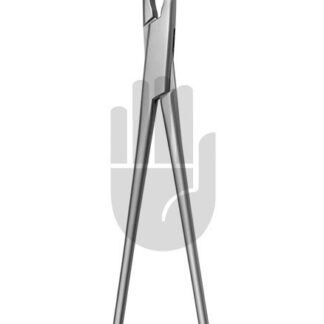 HB3957-01  ~ DeBakey-Mixter Präparier- und Ligaturklemme, gebogen, 80mm, 28cm, DeBakey Zahnung ~