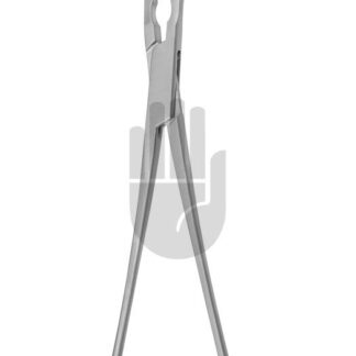 HB3963-01  ~ Glover Mehrzweckklemme, Venenklemmen, gebogen, 65mm, 19,5cm, DeBakey  Zahnung ~