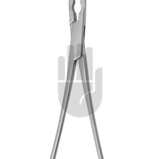 HB3964-02  ~ Glover Mehrzweckklemme, Venenklemmen, gebogen, 86mm, 25cm, DeBakey Zahnung ~