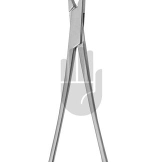 HB3965-02  ~ DeBakey-Beck Venenklemmen gebogen, 100mm, 24,5cm, DeBakey Zahnung ~