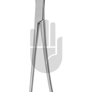 HB3984-01  ~ DeBakey Venenklemme gebogen, 100mm, 25cm, DeBakey Zahnung ~