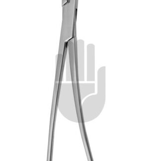 HB3986-03  ~ DeBakey Venenklemme gebogen, 85mm, 26,5cm, DeBakey Zahnung ~